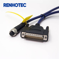 Cable M12 de 4 Pines Macho con Codificación D a DB9 RS485