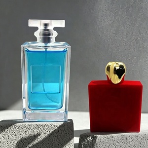 Perfume de Lujo para Mujer en Spray, 100 ml, Botella Rectangular de Vidrio, Aroma Floral, Fragancia Duradera, Envase Portátil y Ecológico - Product Image 1