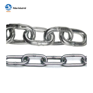 Cadena <span class=keywords><strong>de</strong></span> Eslabones Cortos y Largos DIN5685A DIN5685C, Tipo Alemán, Acero <span class=keywords><strong>al</strong></span> Carbono, Electro-Galvanizada, Galvanizada en Caliente, para Sujeción <span class=keywords><strong>de</strong></span> Carga - Product Image 1