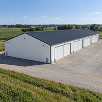 Atelier en structure métallique préfabriquée, isolation acoustique, entrepôt métallique conforme à la norme AISC, construction de bâtiments de stockage