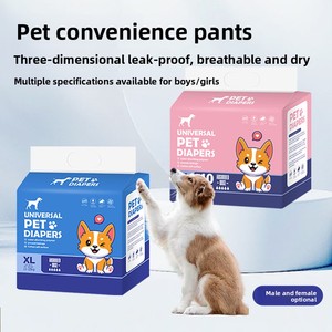 Pannolini per cani, traverse assorbenti per incontinenza animale, traspiranti, usa e getta, in tessuto non tessuto, con polimero super assorbente per mestruazioni - Product Image 5