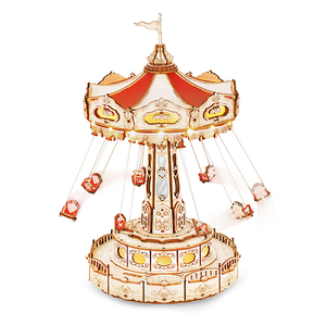 Robotime Rokr EA02 Swing Ride, Puzzle 3D <span class=keywords><strong>in</strong></span> <span class=keywords><strong>Legno</strong></span> Fai-da-Te, Decorazione per la Casa, Regalo Artigianale - Product Image 1