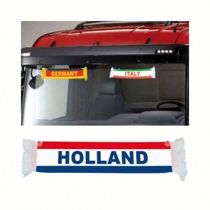 ธงประดับกระจกรถยนต์ขนาดเล็ก รุ่นฮิตขายดีปี 2024  วัสดุไฟเบอร์กลาส พร้อมจุกดูดติดกระจก ขนาด 50x9 ซม. สำหรับตกแต่งหน้าต่าง - Product Image 5