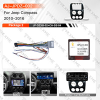 Kit de Reemplazo de Panel de Auto con Ajuste Perfecto, Marco para Pantalla de Radio de Auto Android de 12.3 Pulgadas, Pantalla GPS, Carplay Inalámbrico para JEEP Compass 10-16