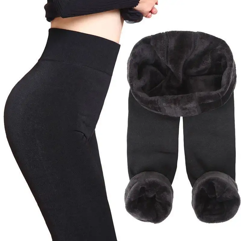 महिलाओं के लिए शीतकालीन मोटी लेगिंग ऊनी लाइन वाली गर्म शीतकालीन पैंट महिलाओं के लिए थर्मल एक आकार लेडी गर्म लेगिंग पेंटीहोज चड्डी