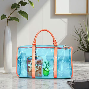 Bolsa de Gimnasio Unisex Transparente de PVC con Diseño Holográfico, Cierre de Cremallera, Bolsa de Viaje para Hombres/Mujeres/Niñas/Niños - Product Image 4