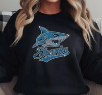Patchs thermocollants de haute qualité, motifs animaux requins de dessin animé, prêts à expédier
