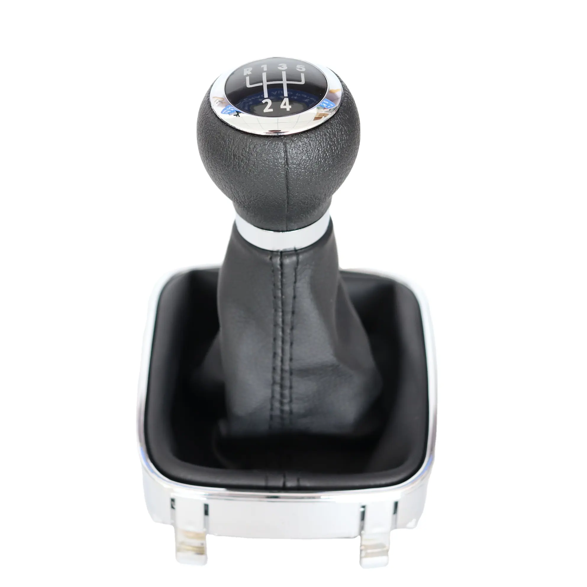 Untuk Volkswagen Golf 5 6 MT 2009-13-09 6 GTD 32 Universal Gear Shift Knob Suede 5 6 Kecepatan Otomatis Kulit Mobil