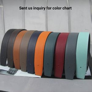 कस्टम डिजाइनर लक्जरी उच्च गुणवत्ता वाले वास्तविक टोगो काउहिट्स चमड़े की कमर एच बेल्ट हटाने योग्य प्रदायक ब्रांड के साथ पुरुषों के लिए - Product Image 2