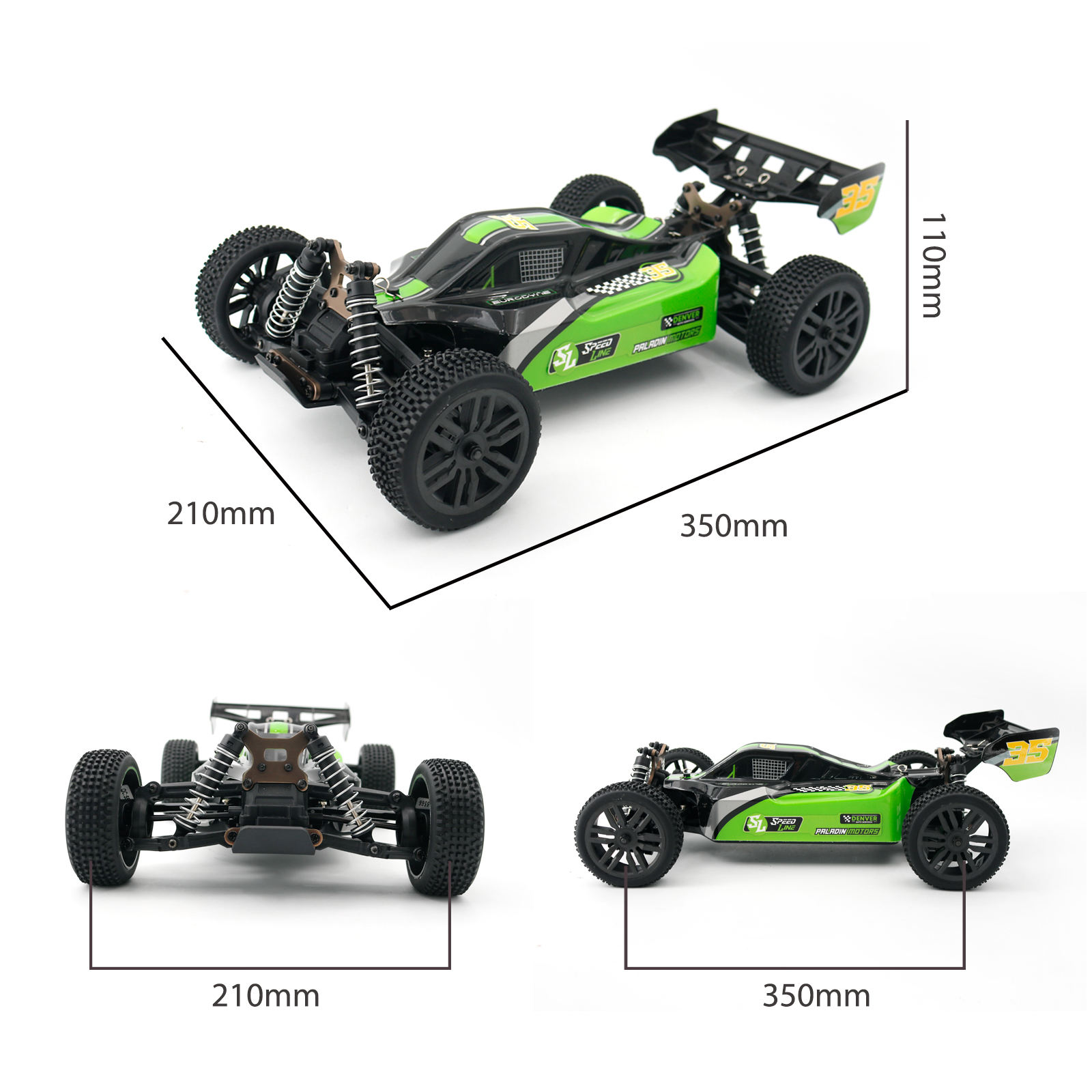 RC Car 1/10 Scale 48km/h+ High Speed RC Car Racing Truck Remote Control RC  Buggy RTR for Kids Gift