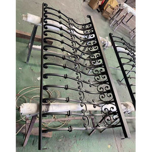 Balustrades extérieures de sécurité prix d'usine balustrades de balcon rampe d'escalier en acier inoxydable clôture en fer forgé - Product Image 1