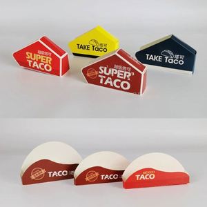 Caja de Papel para Tacos Desechable con Logotipo Personalizado, con Recetas, para Fiestas, Restaurantes, para Llevar - Product Image 2
