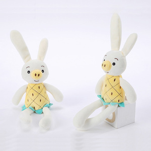Nuevo diseño personalizado encantador suave animales de peluche de cerdo y conejo bebé juguetes de peluche personalizado etiquet - Product Image 5