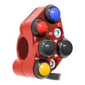 Interruptor de manillar izquierdo para MV Agusta Rivale 800 (rojo) - Product Image 3