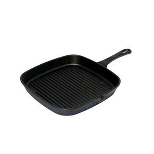 E-Top Sartén <span class=keywords><strong>de</strong></span> Hierro Fundido Negra para Cocina, 23cm, Cuadrada, Antiadherente, para Huevos y Otros Usos - Product Image 2