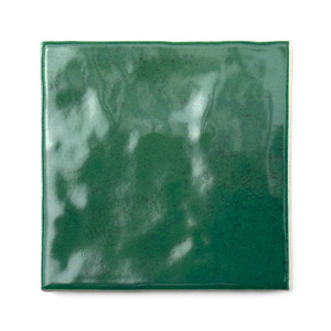 Piastrella Verde Marocco 10x10 Cm 8 Mm Lucida con Bordi Irregolari - Product Image 4