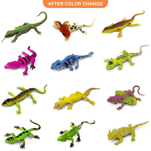 Juego de 24 Figuras de Lagartos de Gel TPR Suave que Cambian de Temperatura, Realistas y Elásticas, para Niños, Juego Sensorial, Regalo de Cumpleaños - Product Image 3