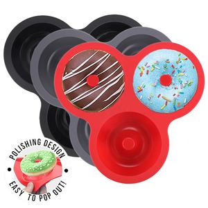 Molde <span class=keywords><strong>de</strong></span> silicona para huevos 3 en 1, <span class=keywords><strong>moldes</strong></span> antiadherentes resistentes al calor para pasteles para Donut, tortitas, freidora <span class=keywords><strong>de</strong></span> aire, bandeja para hornear, fácil <span class=keywords><strong>de</strong></span> limpiar - Product Image 5