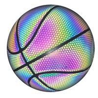 Bonne qualité Glow In The Dark Shine Ballons de basket brillants Night Light Up Ballons de basket-ball officiels