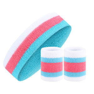 Ensemble de serviettes de sport à la mode-<span class=keywords><strong>Bandeau</strong></span> en coton fin <span class=keywords><strong>Bandeau</strong></span> pour femmes et hommes Gym Basketball <span class=keywords><strong>Tennis</strong></span> Cyclisme Workout - Product Image 6