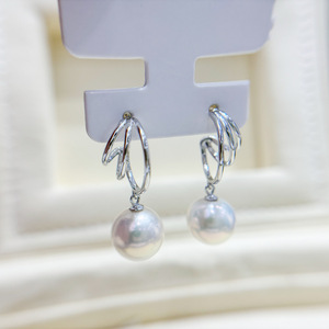 ต่างหูเงินแท้ S925 สำหรับทำเครื่องประดับมุก DIY รุ่นเบา พร้อมลูกปัดกลมขนาด 9-15 มม. รุ่น 22242 - Product Image 3