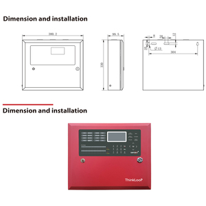 TP1002シリーズ2ループインテリジェント火災警報制御パネル - Product Image 3