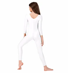 Justaucorps unitard à manches longues pour femme, tenue de danse en nylon noir pour adultes, sous-vêtement de <span class=keywords><strong>ballet</strong></span>, combinaison intégrale, tenue d'équipe - Product Image 6