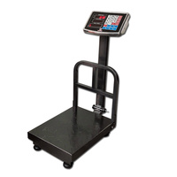 Báscula Digital para Paquetería Veidt TCS de Alta Resistencia, 150 kg/300 kg, con Pantalla LCD y Barra Protectora, Personalizable OEM