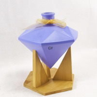 Bouteille d'aromathérapie de diffuseur de parfum d'huile essentielle de verre clair vide de forme spéciale