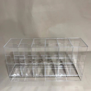 QY Présentoir Moderne en Acrylique pour Cartes, Étagère Horizontale à 6 Compartiments pour Cartes à Collectionner, Rangement de Bureau Pré-assemblé Léger - Product Image 2