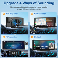 Apple Carplay layar pintar 10.26 inci, kamera dasbor ganda mobil OEM Stereo MP5 navigasi GPS Google Assistant Monitor untuk mobil