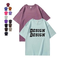 T-shirts personnalisés pour hommes en coton lourd de 280 grammes, t-shirts imprimés, créez votre propre design, logo, fournisseur en gros, fabriqué en Chine