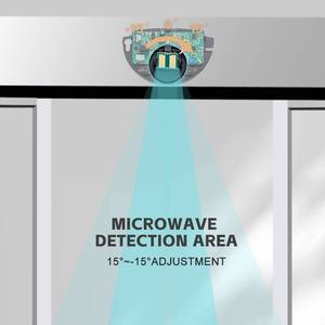 Il tuo sensore YS104-B-UNI sensore Radar a microonde unidirezionale attivazione automatica della porta in una direzione rileva movimento e posizione - Product Image 4