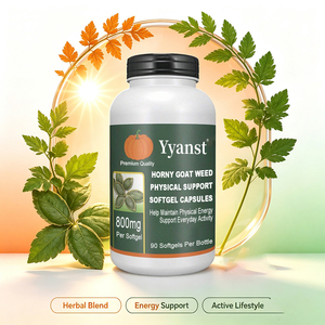 Gélules de soutien physique à base de plantes Horny Goat Weed – Complément énergétique pour la vitalité quotidienne et le bien-être des hommes – OEM - Product Image 3