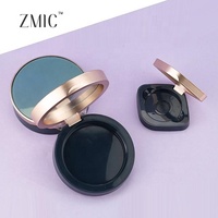 Étui vide de luxe pour poudre compacte, ensemble de maquillage combiné pour femme, palette de blush et d'enlumineur, palette magnétique de correcteur crème avec miroir