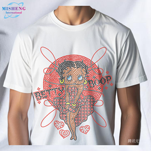 Transferencias de Pedrería Termoadhesivas Personalizadas con Diseño de <span class=keywords><strong>Betty</strong></span> Girl, Transferencias de Pedrería con Logotipo Personalizado de <span class=keywords><strong>Betty</strong></span> - Product Image 3