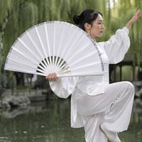 Klassischer roter Kung-Fu-Faltfächer für Kampfkünste, Wushu-Training, individuelles Logo, Großhandel, Bühnen- und Wettkampffächer