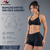 Soutien-gorge de sport sans couture à panneaux en maille, marque privée, pour femme, avec bretelles, pour l'entraînement en studio et les activités sportives