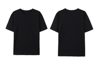 T-shirt en coton pur doux 180 GSM, col classique, t-shirt décontracté pour tous les jours, logo personnalisé, t-shirt uni