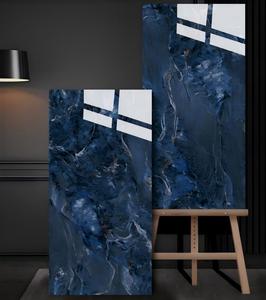 Piastrella in Porcellana Lucida 600x1200 Effetto Marmo Grigio per Installazione a Parete e Pavimento - Product Image 1