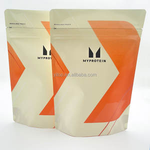 Impreso personalizado 125g 320g 500g 1kg 5lb <span class=keywords><strong>10lb</strong></span> 15lb Polvo aislado de proteína de suero de leche Embalaje Bolsas Mylar bolsa ziplock de plástico para polvo - Product Image 1