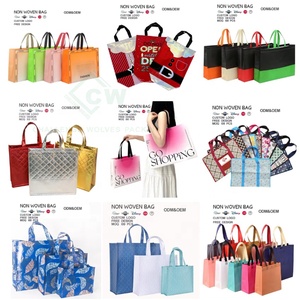 OEM Sacs fourre-tout pour le Nouvel An réutilisables écologiques personnalisés Sacs de marché bicolores à la mode Sacs à provisions non tissés bicolores - Product Image 6