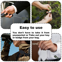 Clip de ceinture rétractable portable et robuste en plastique haute résistance, type bec d'aigle, pour leurres de pêche, facile à utiliser