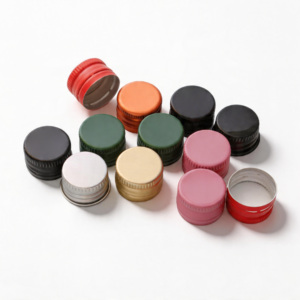 18mm 20mm 22mm 27mm 28mm Aluminum Screw Cap <strong>Non</strong> Leakage Metal Airtight Aluminum Screw Cap Lid for 50ml Mini Liquor Bottle - Product Image 4