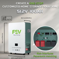 Système de production d'énergie solaire 10-20 kW, stockage d'énergie domestique hybride empilable hors réseau avec batterie LiFePO4 et communication CAN