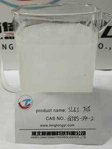 <span class=keywords><strong>Chimie</strong></span> laurique des matières premières sulfate d'éther de sodium/Sles70 utilisée dans les liquides de vaisselle. CAS 68585, - Product Image 5