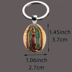 Llavero de Aleación Virgen con Diseño Vintage, Estilo Religioso, para Hombre, Regalo de Aniversario, Venta al por Mayor - Product Image 3