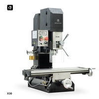 X30 petite fraiseuse CNC forage de vis à billes à trois axes et machine d'enseignement optique d'expédition peuvent être modifiés moulins manuels