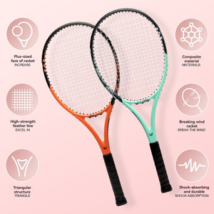<span class=keywords><strong>Raquette</strong></span> <span class=keywords><strong>de</strong></span> <span class=keywords><strong>tennis</strong></span> tout carbone <span class=keywords><strong>de</strong></span> 27 pouces, haute résilience, poignée antidérapante, durable, <span class=keywords><strong>raquette</strong></span> <span class=keywords><strong>de</strong></span> <span class=keywords><strong>tennis</strong></span> en maille respirante - Product Image 3