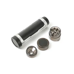 155mm 2 in 1 Separately packaged custom design herb plastic grinder
